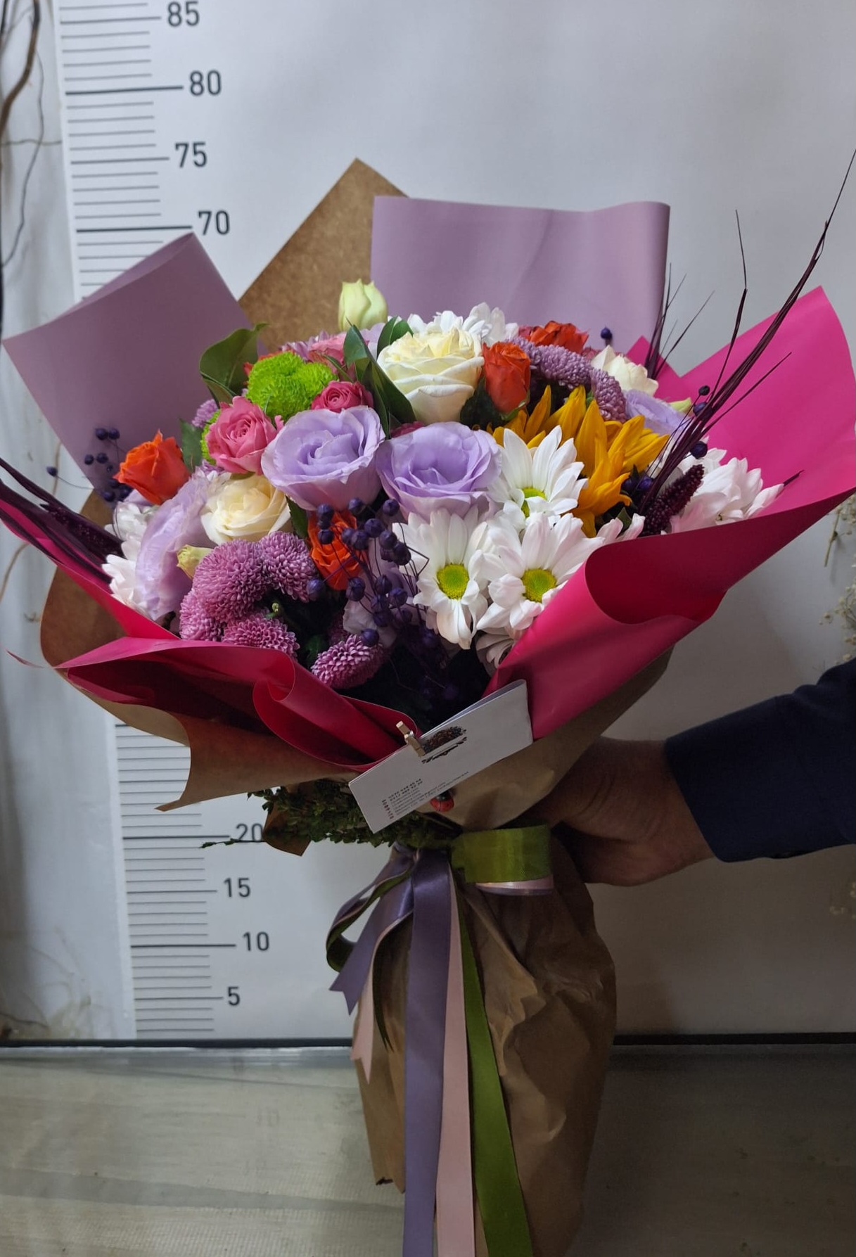 Renkli Kasimpati Ve Gül Buketi Serisi