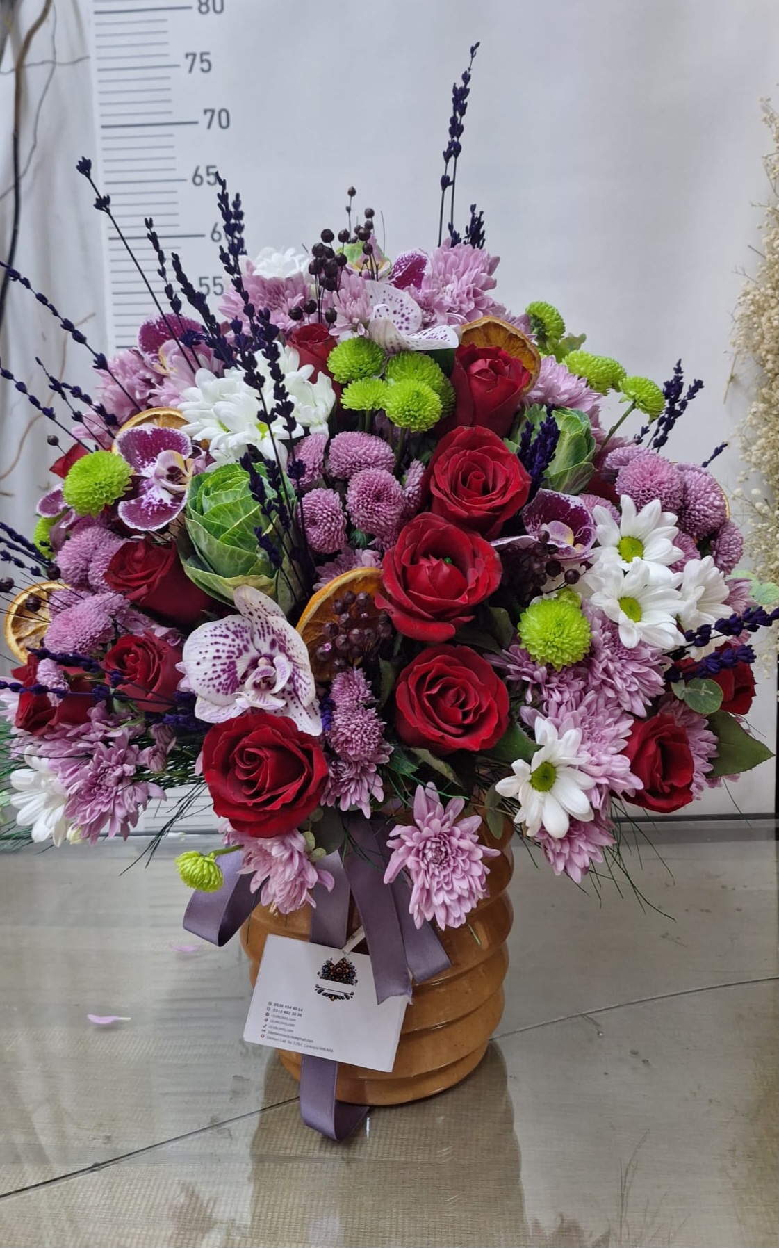 Renkli  Orkide Ve Gül Serisi